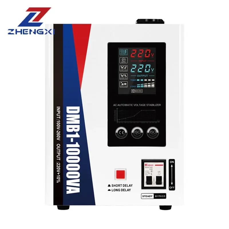 5KVA 10KVA 15KVA 20KVA Single Phase AC Voltage Regulator Wall-Mounted Home Use 80V-260V Input LCD Display