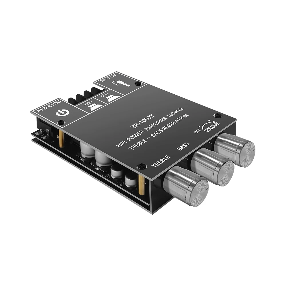 ZK-1002T بلوتوث 5.0 مكبر للصوت مجلس 100 واط + 100 واط 2.0 قناة ستيريو أمبير مجلس مع ثلاثة أضعاف باس التحكم DIY بها بنفسك مكبرات الصوت اللاسلكية #4