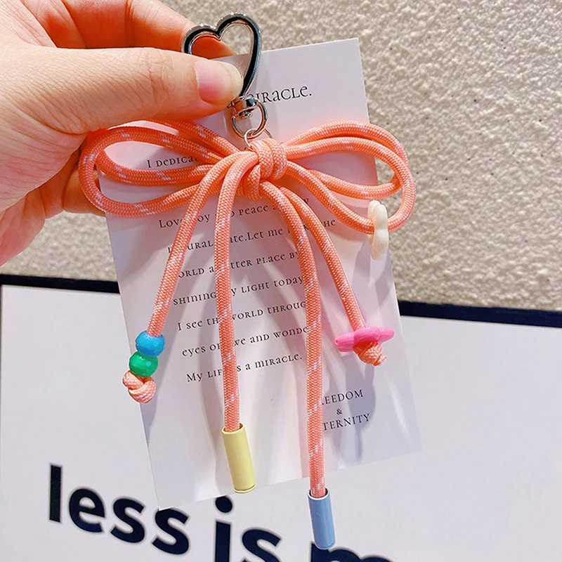 Porte-clés en ULtressée en nylon coloré, pendentif de mode de personnalité, fleur de conception créative