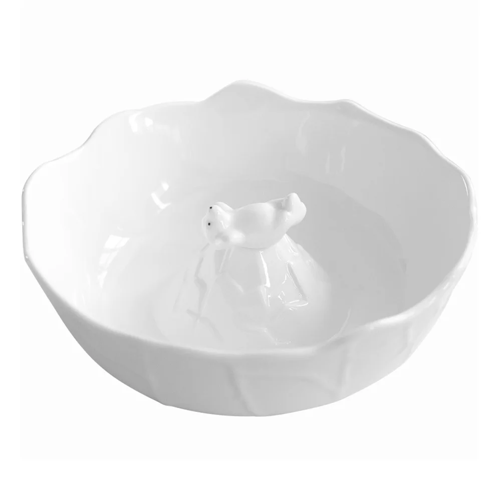 

1Pcs Polar Bear Ceramic Bowl White Smooth Surface Food Serving Bowl Salad Dessert Soup Fruit Storage Kitchen Utensil