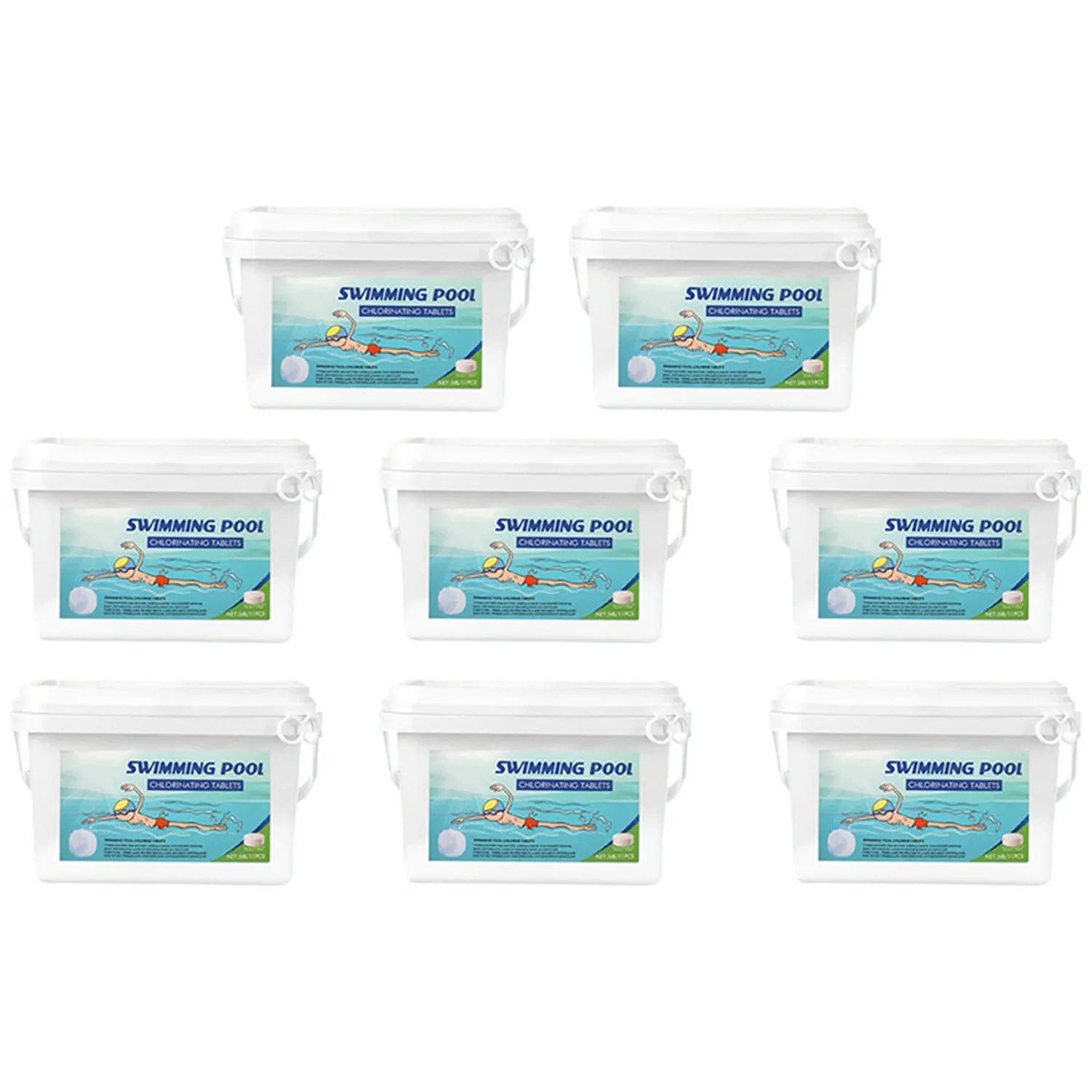 

"40Lb Pool Chlorine Tablets - 3" Slow Dissolving Stabilized Chlorine for Swimming Pools,