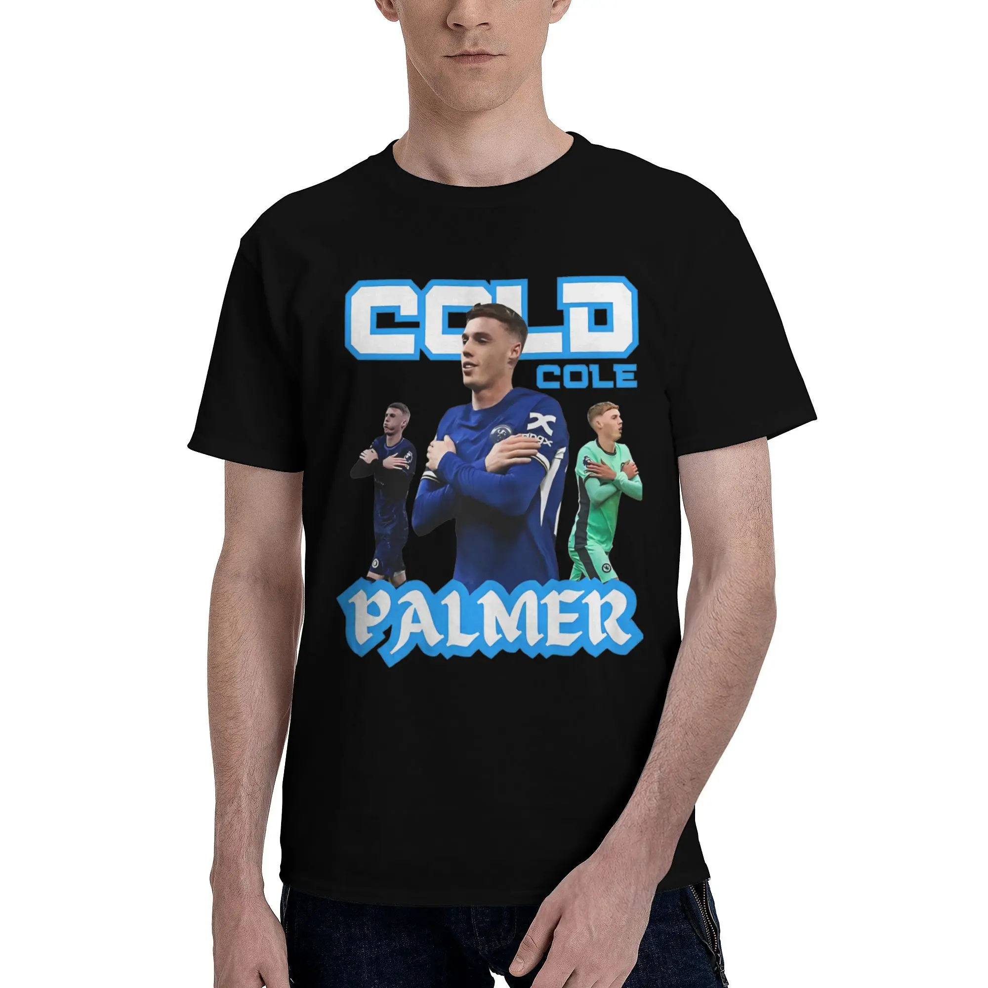 Cold Cole Palmer Tee Shirt for Men Women Fashion T Shirts Hip Hop Vintage Cotton Clothing ZM002