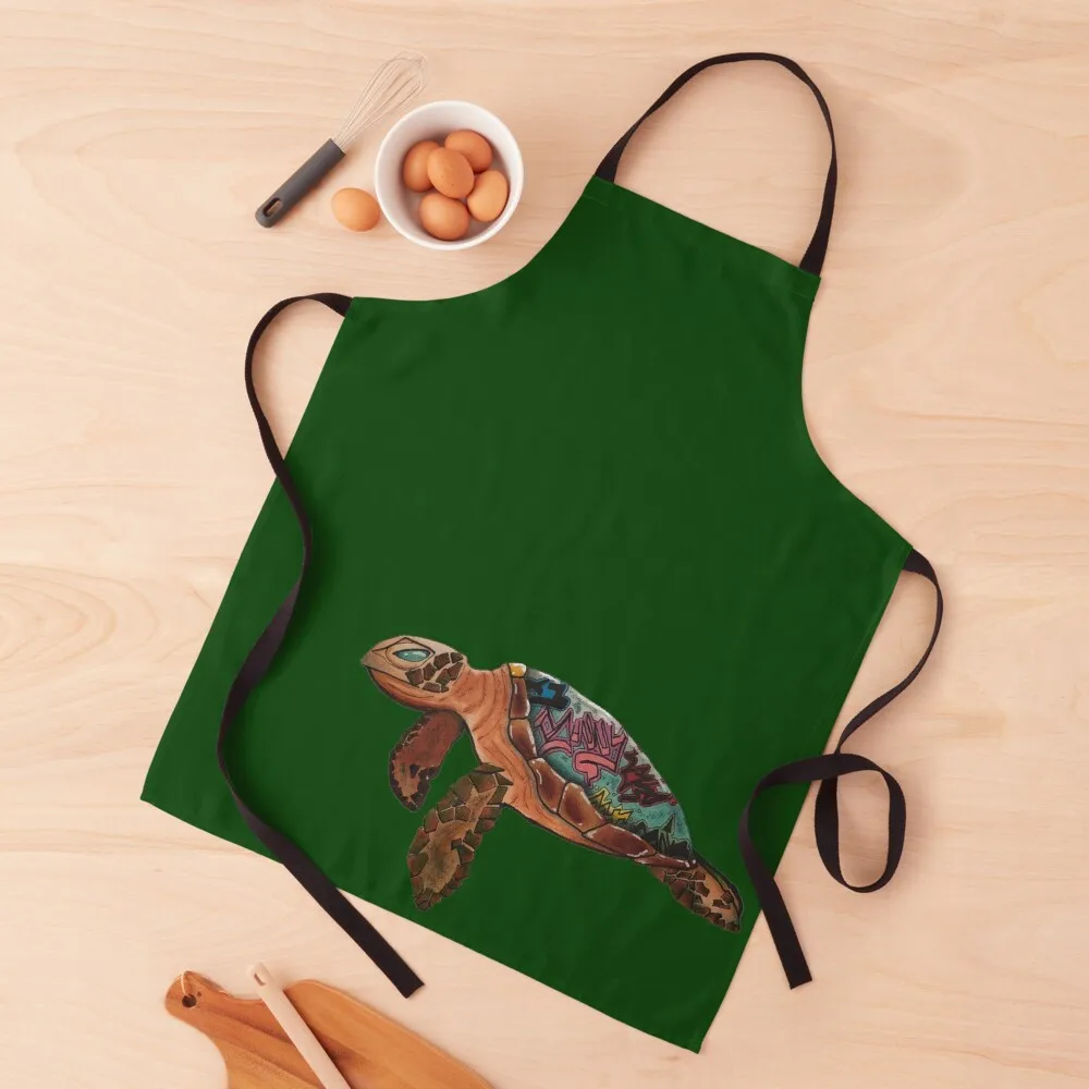 

TAG THE TURTLE Apron Kitchen Accessories 2022 Goods For Home And Kitchen Cooking Clothes work ladies Apron