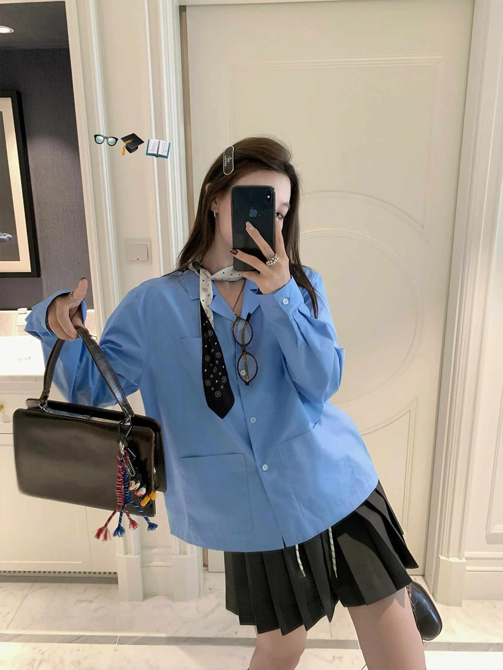 

Женская свободная рубашка из чистого хлопка с длинным рукавом для осени: модная, повседневная, деловая, офисная, удобная, дышащая.