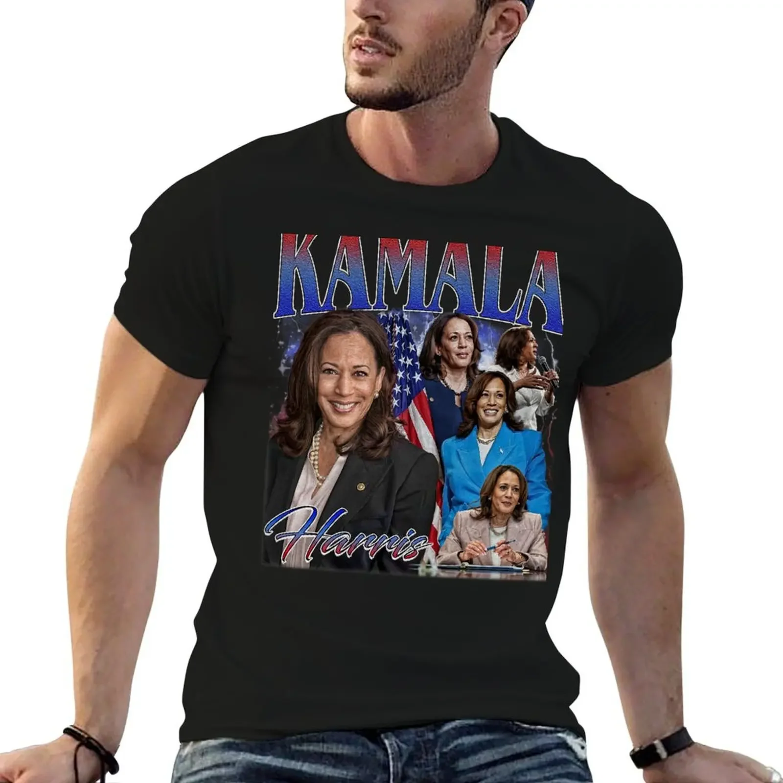 

Kamala Harris Classic Homage Vintage style T-Shirt customs design your own luxury t-shirt sweat shirts, men