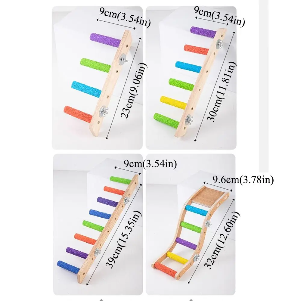 خطوات الطيور الخشبية الطبيعية للحيوانات الأليفة طحن المخالب ارتداء مقاومة الطيور جثم الوقوف التفاعلية لدغة مقاومة الببغاء تسلق الرف #5