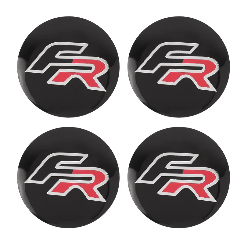 4pcs 56MM Car Wheel Center Hub Cap Badge Logo Sticker For Seat FR Leon Ibiza Altea Exe 5f Mk2 Mk3 TARRACO Decoration Accessories