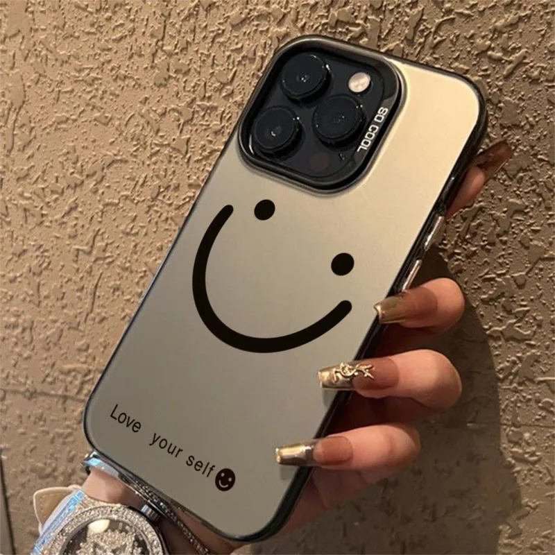 اللون الفضي ابتسامة الخدين جراب هاتف ل Xiaomi Poco X7 برو 5G حالات Poco X6 X5 X3 F5 F6 F7 M6 Pro للصدمات الوفير الغطاء الخلفي