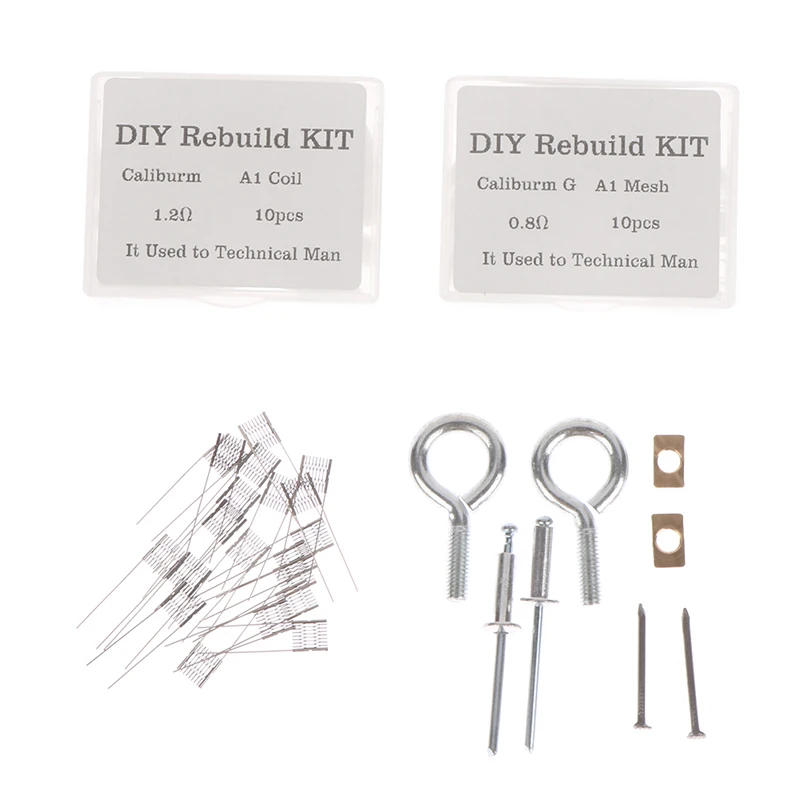 1 مجموعة DIY بها بنفسك إعادة بناء عدة شبكة لفائف المقاومة سلك استبدال أداة إصلاح ل Caliburm G 0.8ohm 1.2ohm