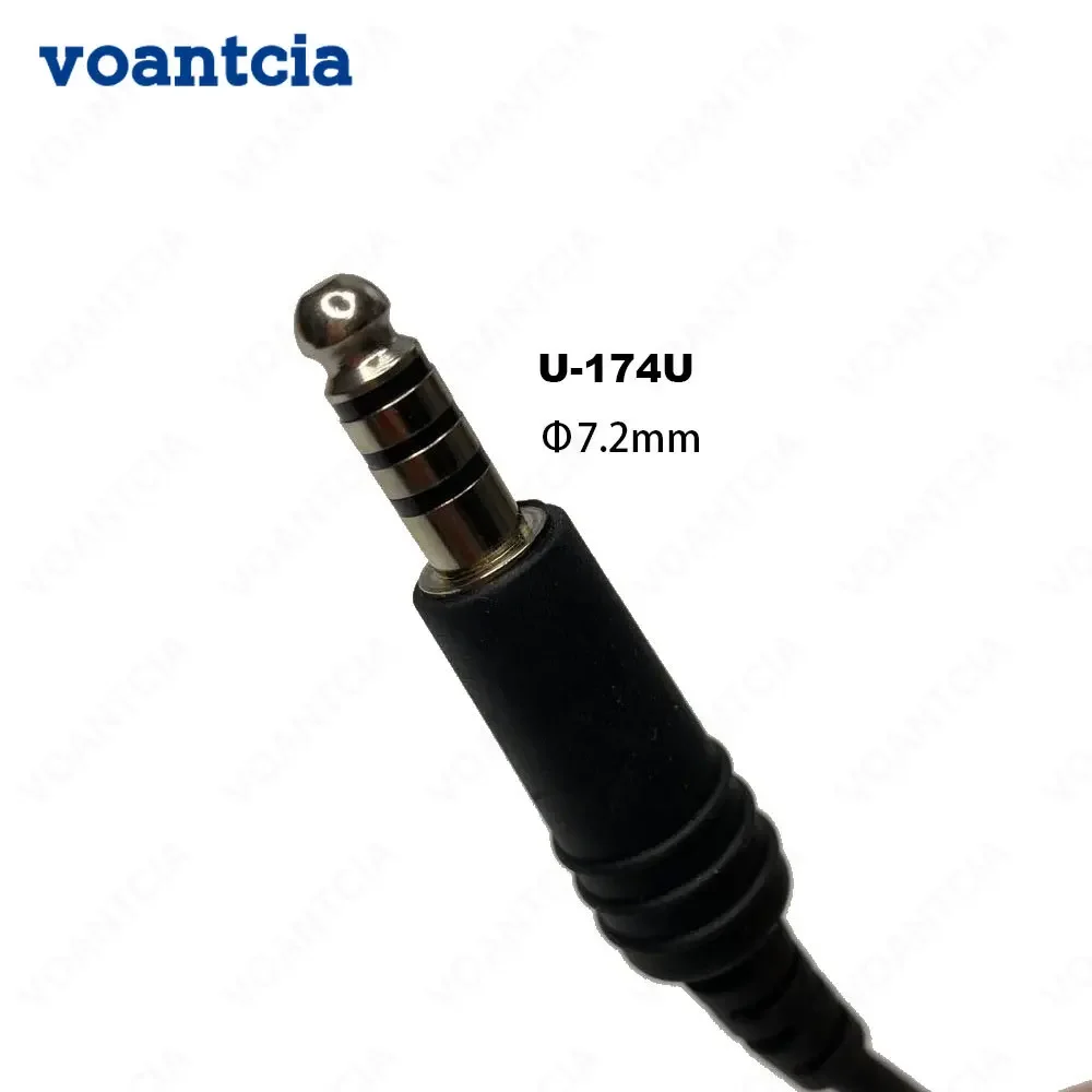 Imagem -06 - Cancelamento de Ruído Aviation Headconjunto Helicóptero Headset Redução de Ruído U174u Conector