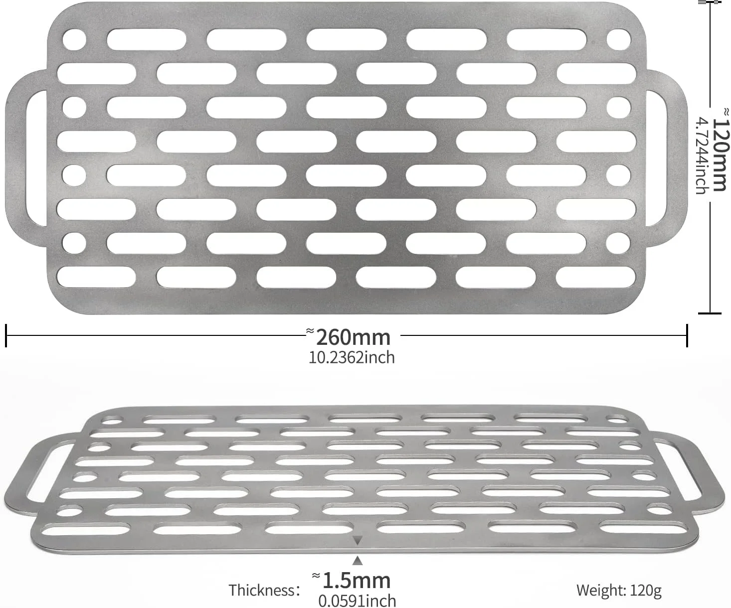 1PC Pure Titanium Grill Net Is Suitable for Outdoor Survival in Family Courtyards and Outdoor Picnics