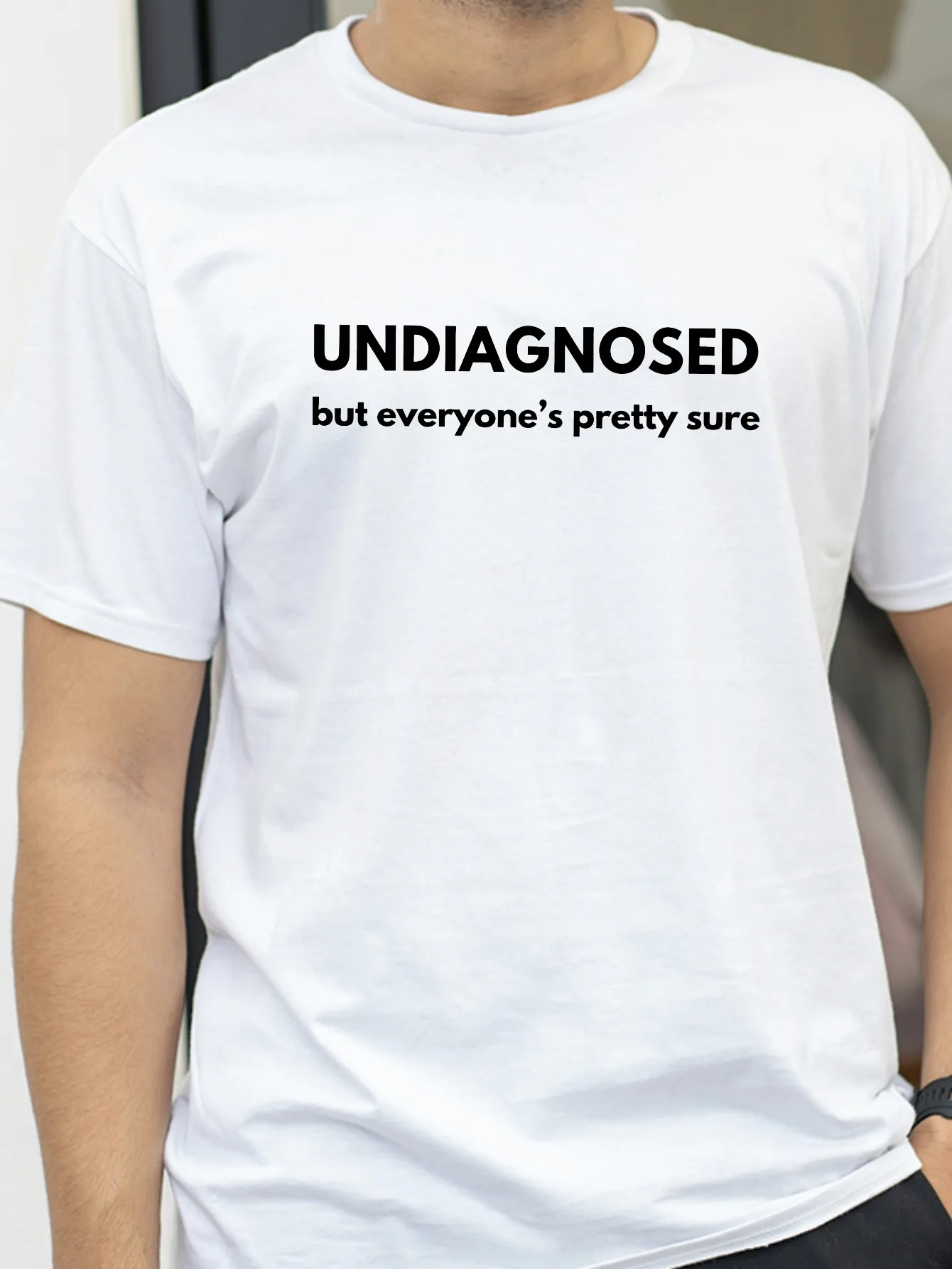 Undiagnosed But Everyone Is Pretty Sure Autism Graphic T Shirt Funny unisex casual Short Sleeve Tee summer  Breathable Top tee