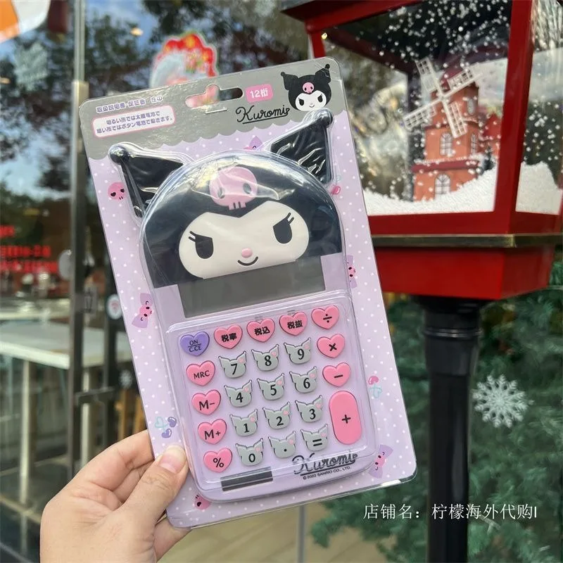 

Sanrio Sanrio Limited HelloKitty My Melody Computer Solar Multifunctional Head Calculator 12-bit Display with Solar Panels Cute