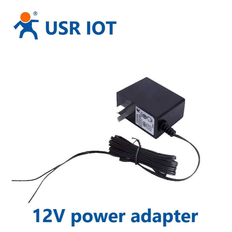 

12V Power Adapter DIN-rail series products USR-NET-DC/12V/1A-CCC-DY EU US Plug Charger Adaptor 1M