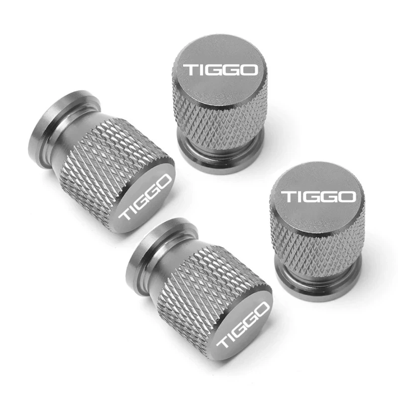 Car Wheel Tire Valve Caps Tyre Stem Covers Airdust Waterproof For Chery Tiggo Logo Tiggo 2 Pro 7 Pro 8 Pro 5x 4Pcs