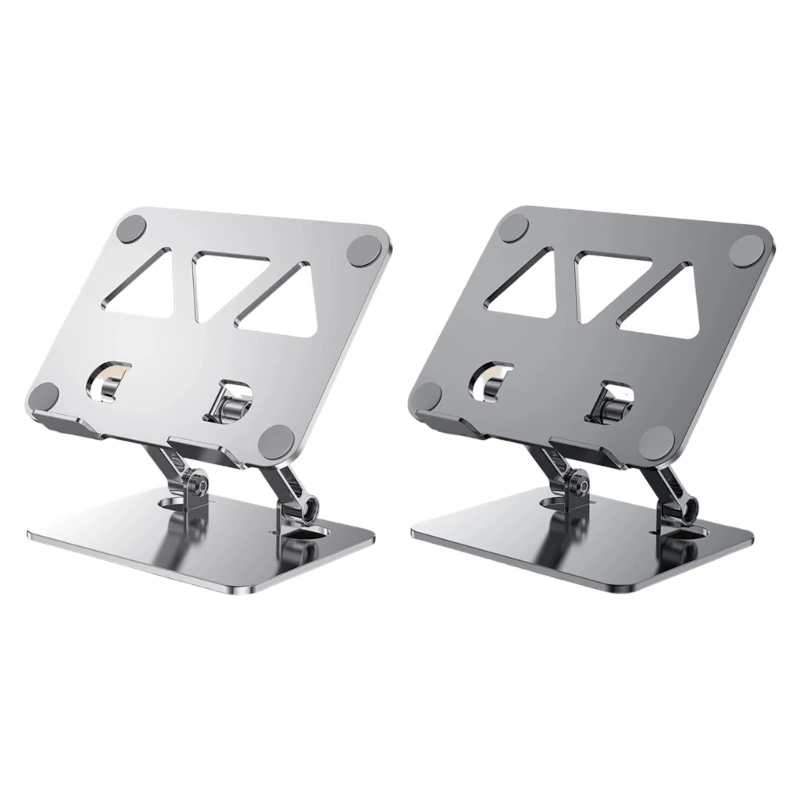 Desk Screen Holder with Metal Support Frame, Phone Stand and Silicone Grip Contact for Office Calls and Classwork D2RC