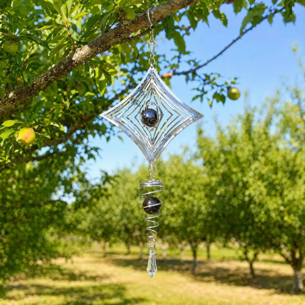No Assembly Bird Deterrent Stainless Steel Reflective Wind Spinners Outdoor Garden Decor Sparkly Bird Deterrent for Women