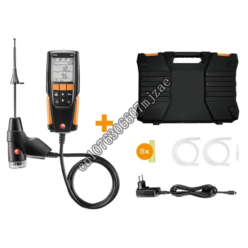 Testo 310 Entry Level Flue Gas Analyzer 0563 3100 Heating System Oxygen Carbon Monoxide Flue Gas and Ambient Temperature Meter