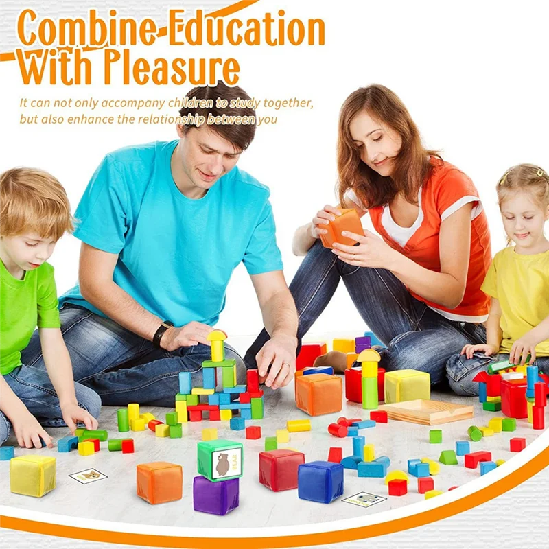 

A32P_6PCS DIY Educational Game Dice Learning Dice Set with 6 Sides Clear Pocket Photo Pocket