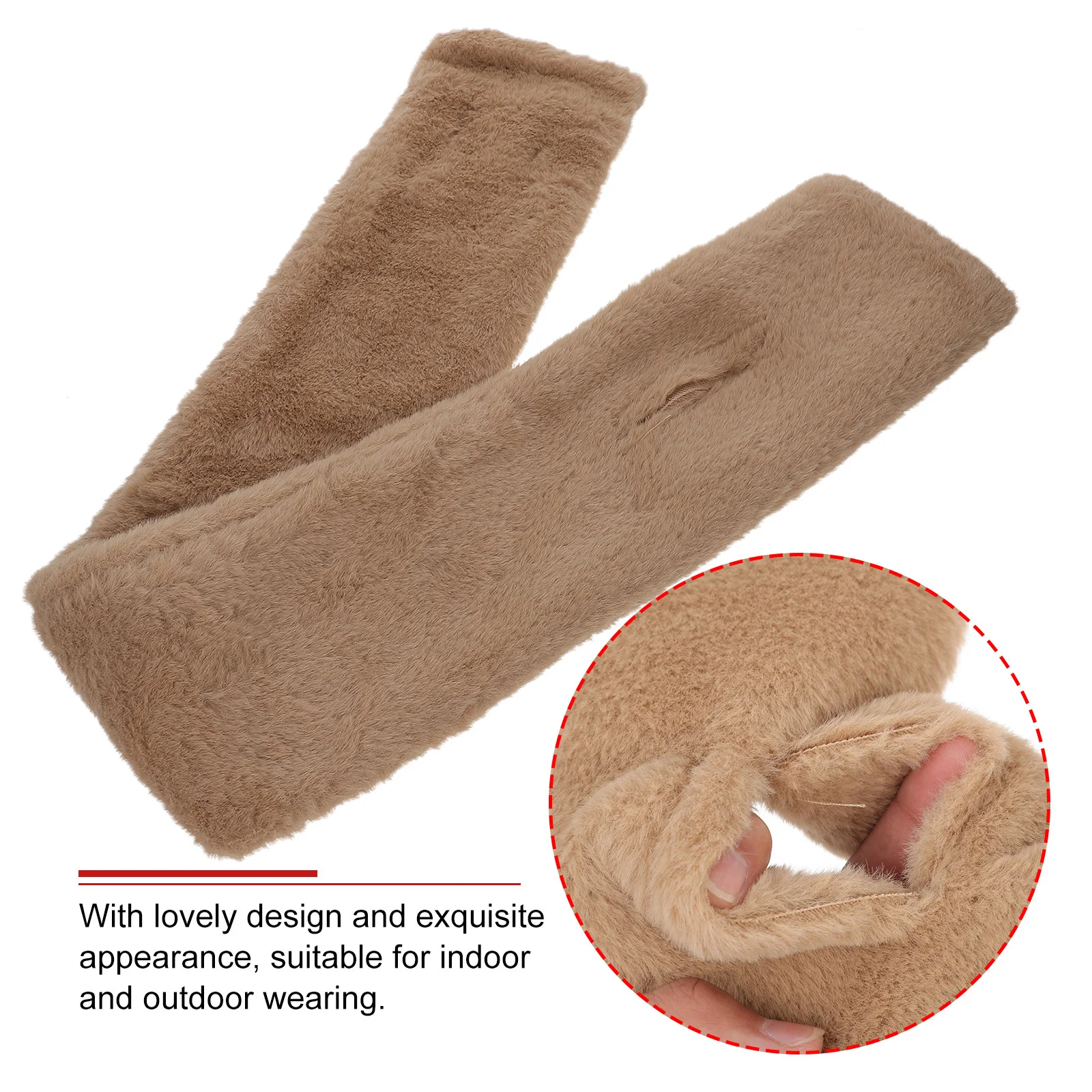 

1pc Winter Neck Warm Faux Rabbit Scarf Thick Collar Winter Warm Scarf Cross Cold-Proof Outdoor Indoor Wear Soft Bright Color