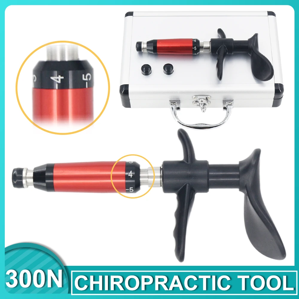 

300N Manual Chiropractic Adjustment Tool Activation Therapy Limbs Joint Correction Nursing Massage Chiropractic Gun Massager