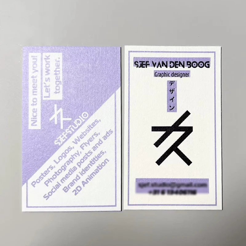 200枚 カスタム名刺 コットン紙 レタープレス紙 エンボス加工 デボス加工 サンキューカード グリーティング クリスマス招待状