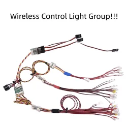 Wireless Light Group with 2.4G Module LED Lamp for Tamiya 1/14 RC Truck Scania 770s Actros Volvo f16 Tractor Trailer LESU Parts