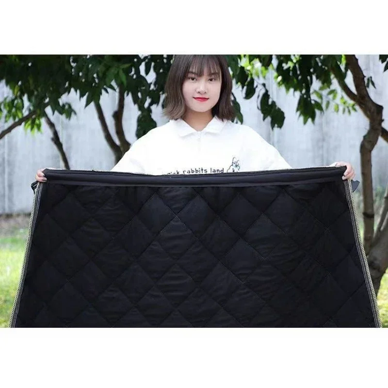 Winter Motorcycle Apron Waterproof Knee Pad Warm Blanket Windproof Quilt Plus Velvet Thickened Windproof Skirt Warm Knee Cover