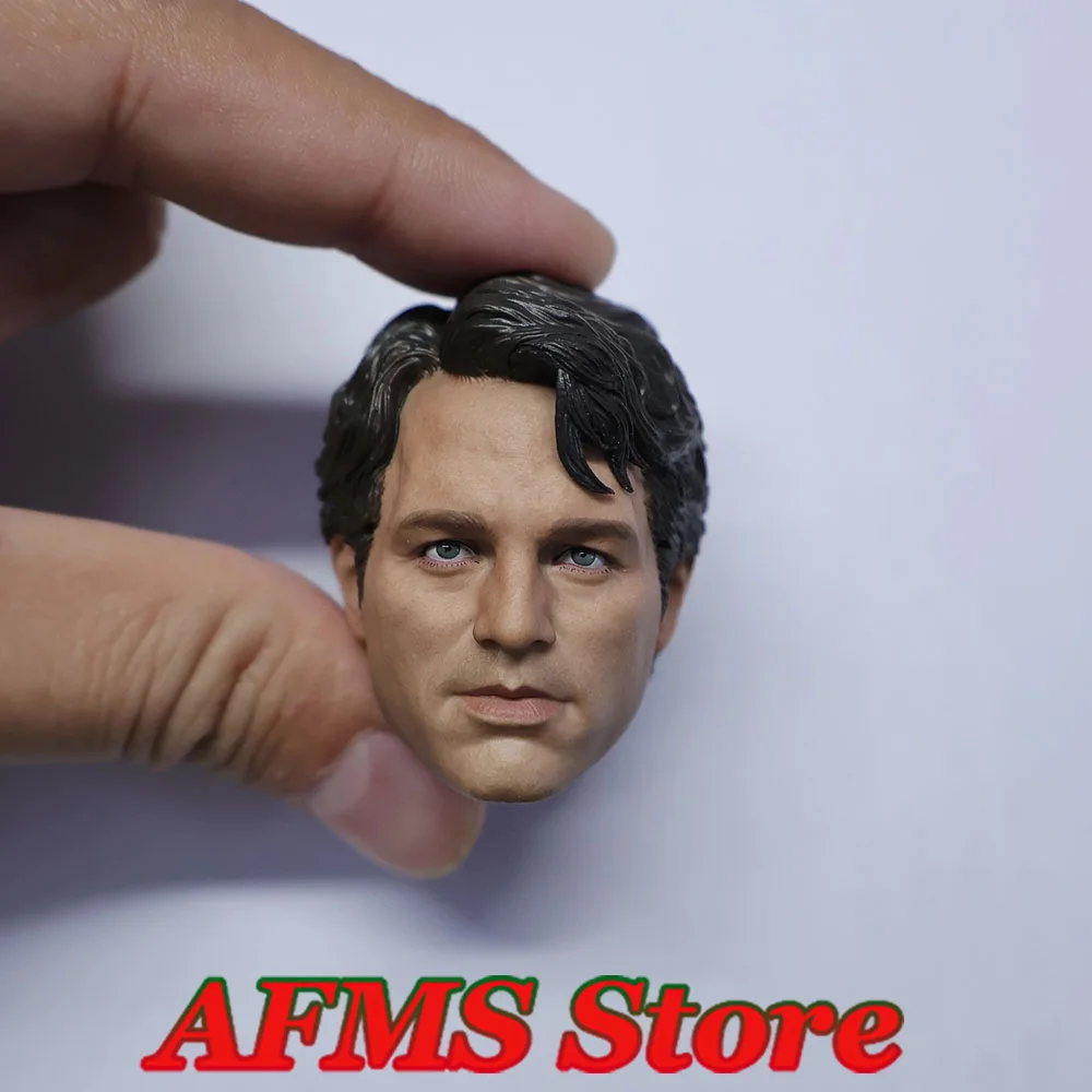 ‌1/6 Men Soldier Bruce Banner Head Sculpture Super Hero Head Model Fit 12Inch Action Figure Model Body Dolls