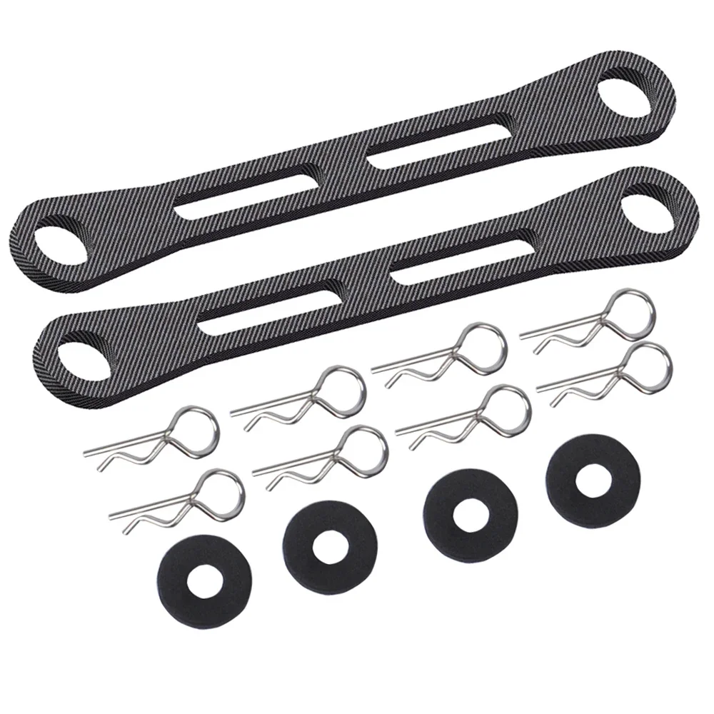 Carbon Fiber Front Rear Body Post Mount Member For Tamiya 1/10 M05 M‑05Pro M‑06 RC Car Hop‑up Upgrade Replacement Parts