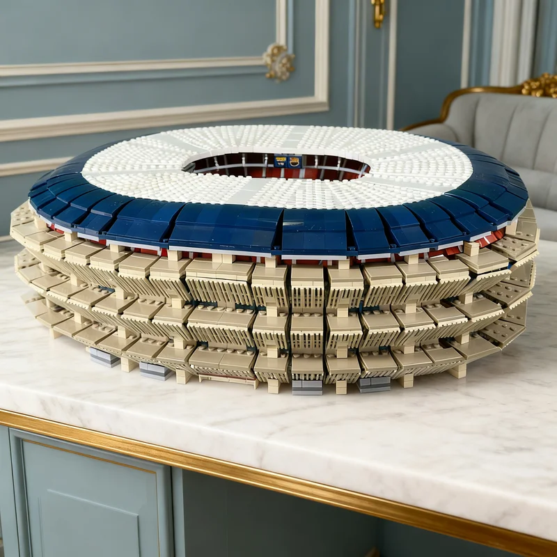 

9964 детали MOC Новая модель стадиона Камп Ноу 1:500, конструктор, подарок, креативный коллекционный декор, премиум-класс, для взрослых и детей, настольный декор