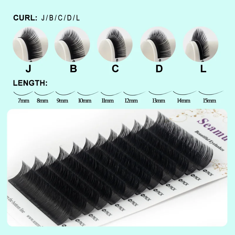 All Size Individual Eyelashes Soft Natural Faux Lash Mink False Eyelash Extension Makeup Eyelash Extension Faux Cils Maquiagem