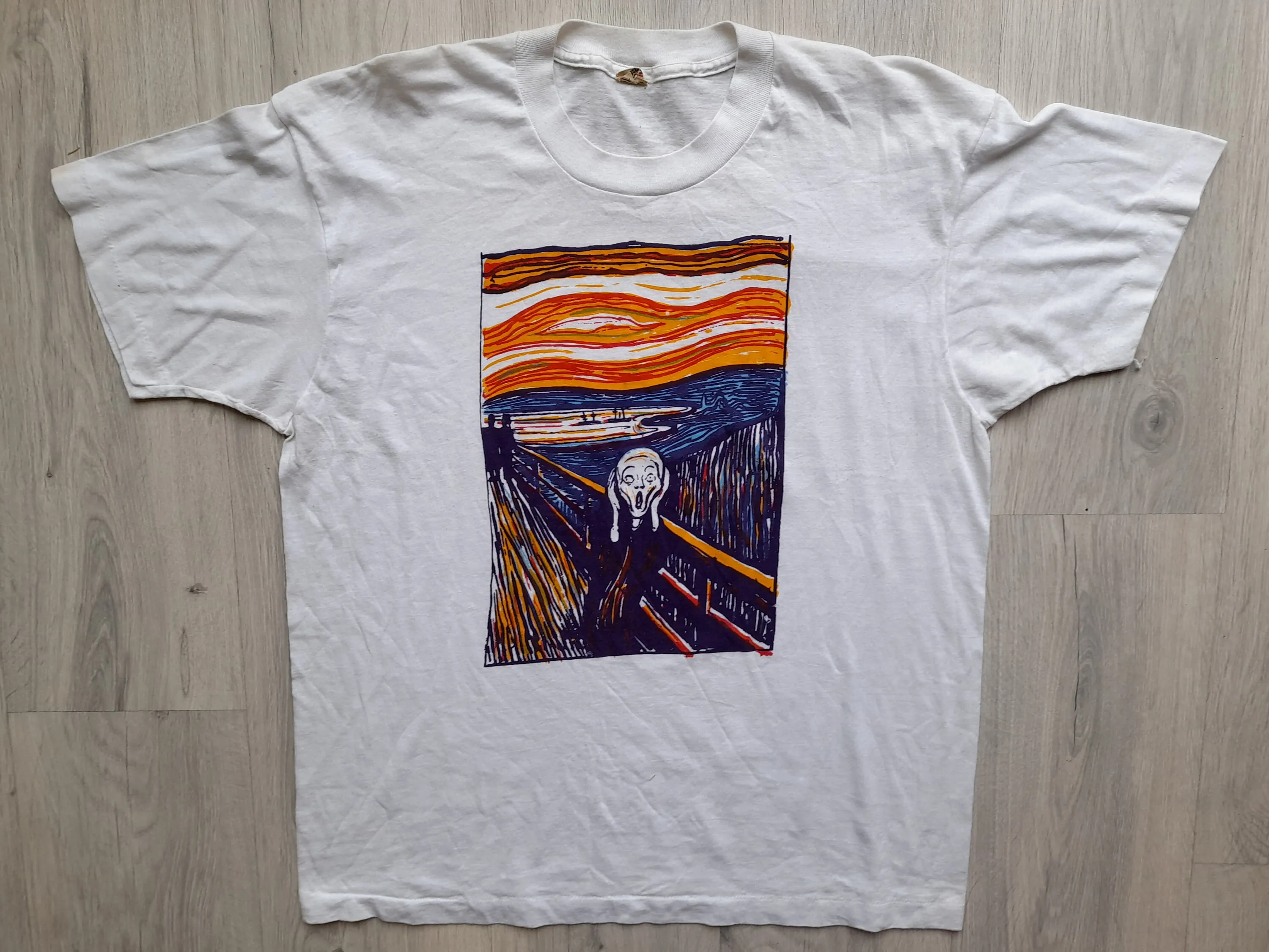 Vintage Edvard Munch Scream 80s Tee XL edvard Munch Tee T-shirt