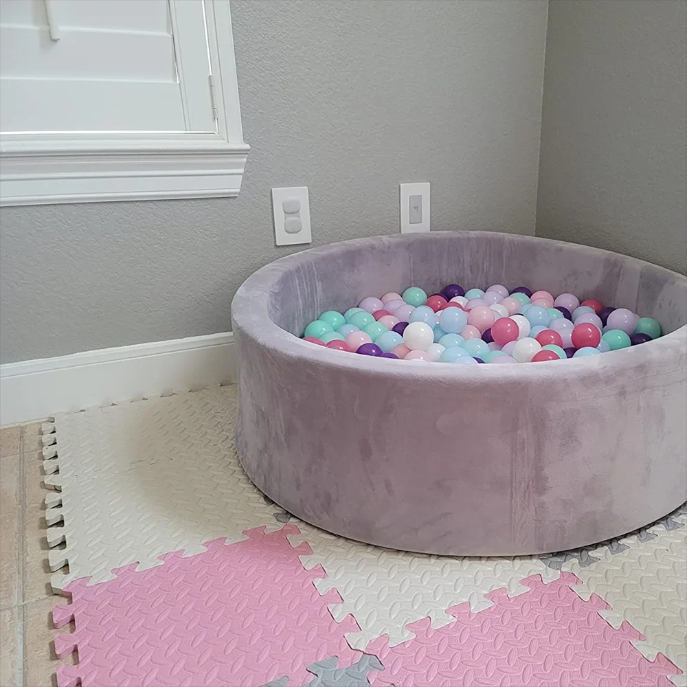 8 قطعة/2.5 سنتيمتر سميكة نونسليب الطفل الزحف تلعب حصيرة عازلة للصوت لغز سجادة رياضية لغرفة الأطفال و صديقة للبيئة سجادة ألغاز