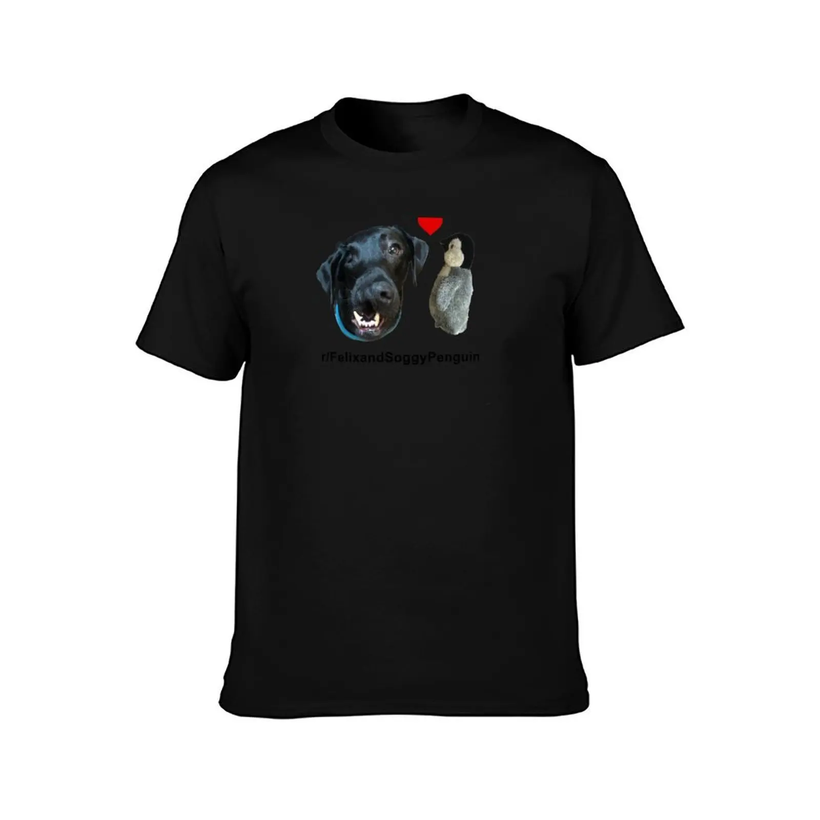 Felix and Soggy Penguin T-Shirt, Summer Casual Cotton Tee, Oversized Streetwear Tops, Vintage Graphic Print, Unisex Men Women