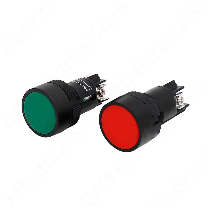 22Mm Kortstondige Zelfbergende Slef-Return Drukknopschakelaar Rood Groen Blauw Geel Zwart Wit Geen Nc XB2-EA142 XB2-EA145 XB2-EA155