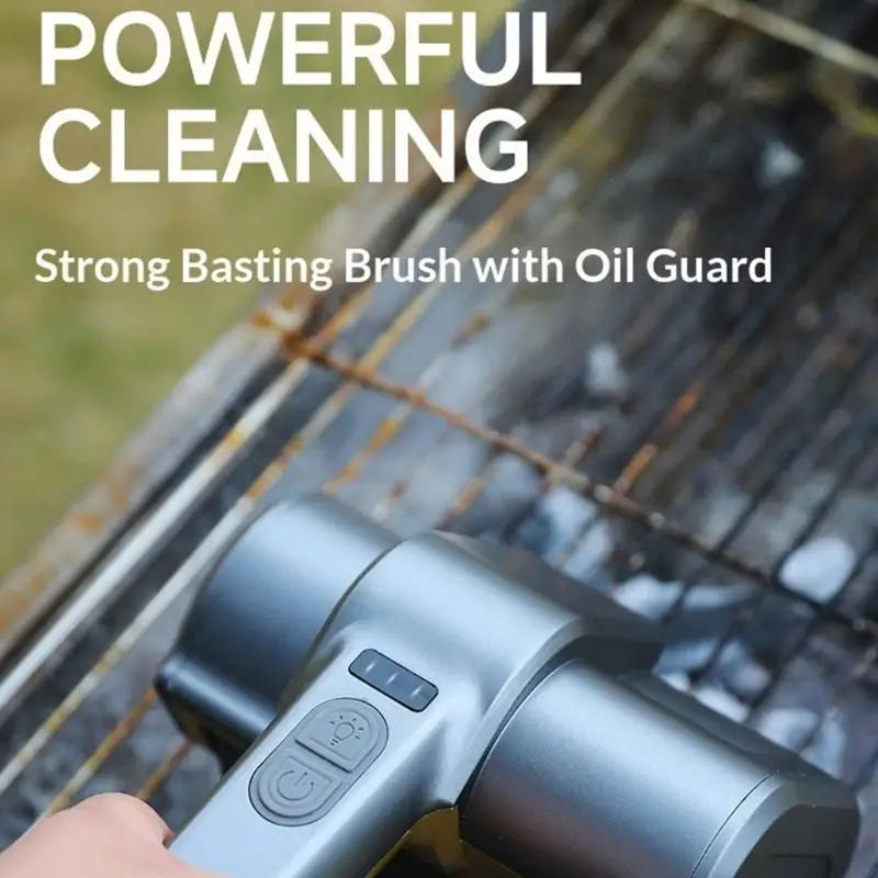  Wireless barbecue Scouring Brush 7.4V Motor For Effective Removal Of Oil And Debris