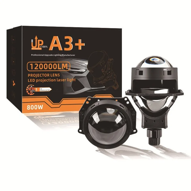 

3 Inch Bi LED Projector Lens Car Headlight Retrofit Hi Lo Beam 12V 60W 6000K Osram Chip No Damage Installation