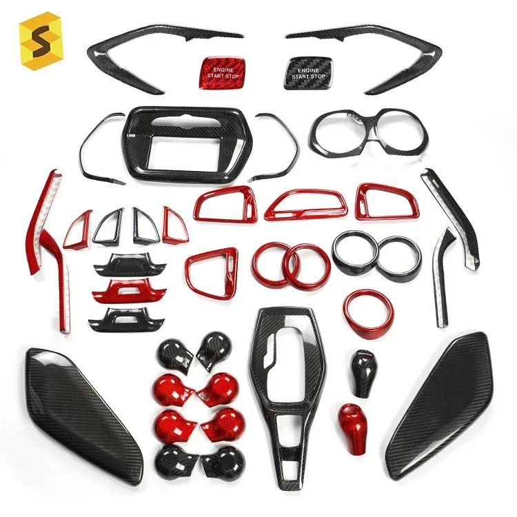 

Автозапчасти, аксессуары, приборная панель, рулевое колесо, весло переключения передач, автомобильные комплекты, карбоновые аксессуары для салона автомобиля для Chevrolet Camaro