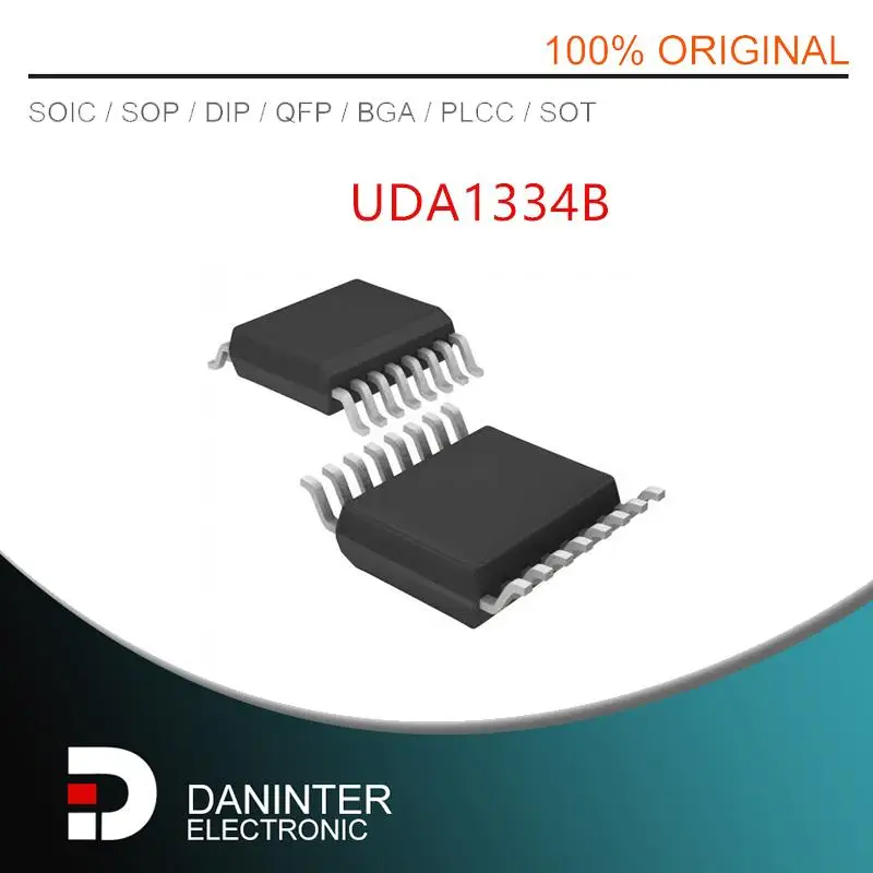 UDA1334B UDA1334 1334B UDA1334BTS TSSOP16 5PCS/LOT