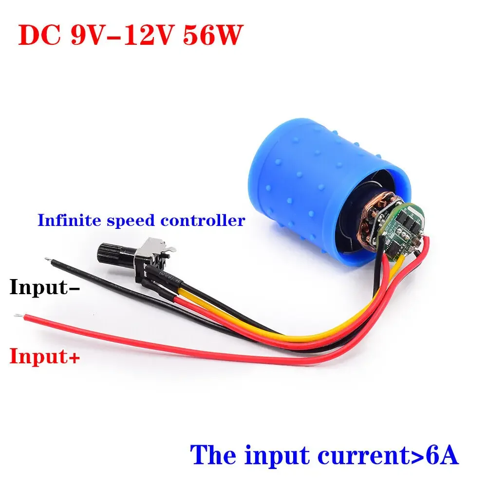 DC 9V 12V 24V 100000RPM Ultra-high Speed BLDC 3-Phase Brushless Motor Equipped w/ driver CNC Aluminum Alloy Impeller Ducted Fan