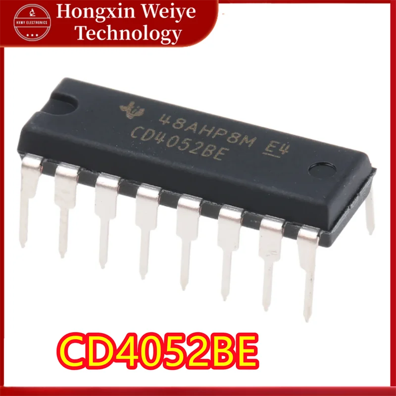 (10/50Pieces) CD4052BE PDIP-16 CMOS Dual 4-Channel Analog Multiplexer Demultiplexer 4000 Series Logic IC Signal Switch Chip Orig