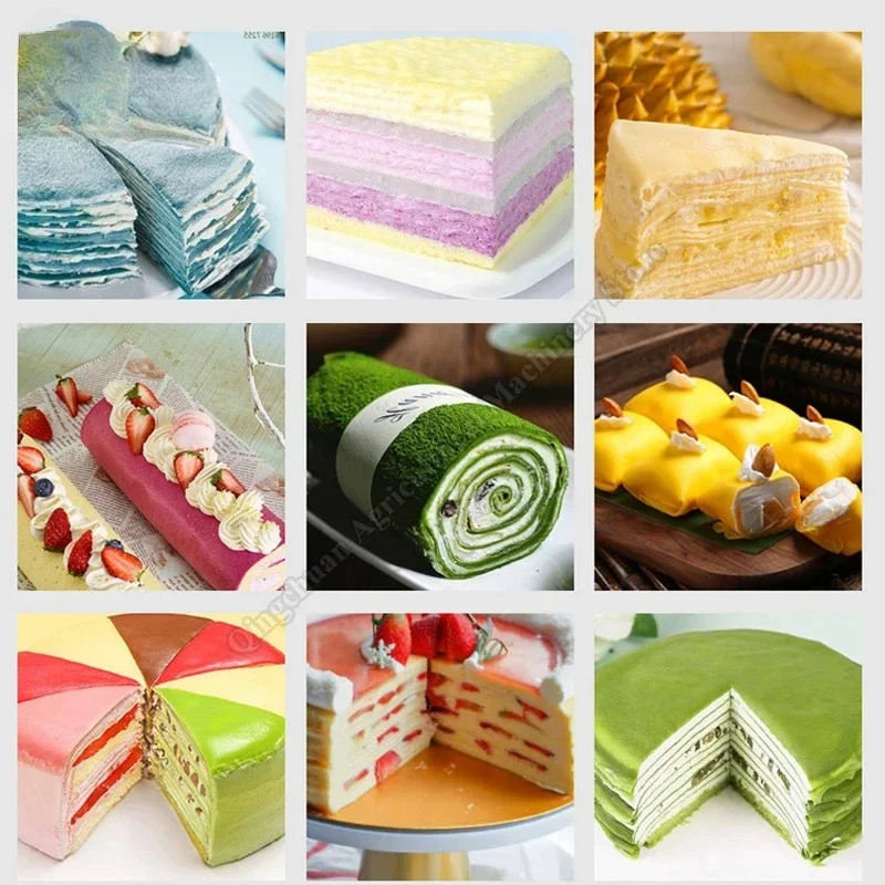 Commercial Automatic Mini Thousand layer    Machine Mango Durian Thousand Layer Spring Roll Pancake Making Maker