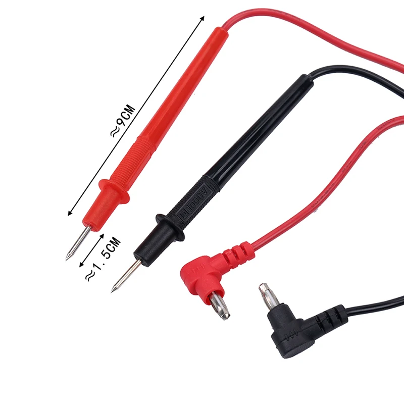 Multimeter-Messleitungen, Kabelsonde, sichere Spitze, Kabelsatz, Messleitungssatz, Krokodilklemme, Testhaken, Multimeterleitungen, Kit für die hintere Sonde – Detail 3