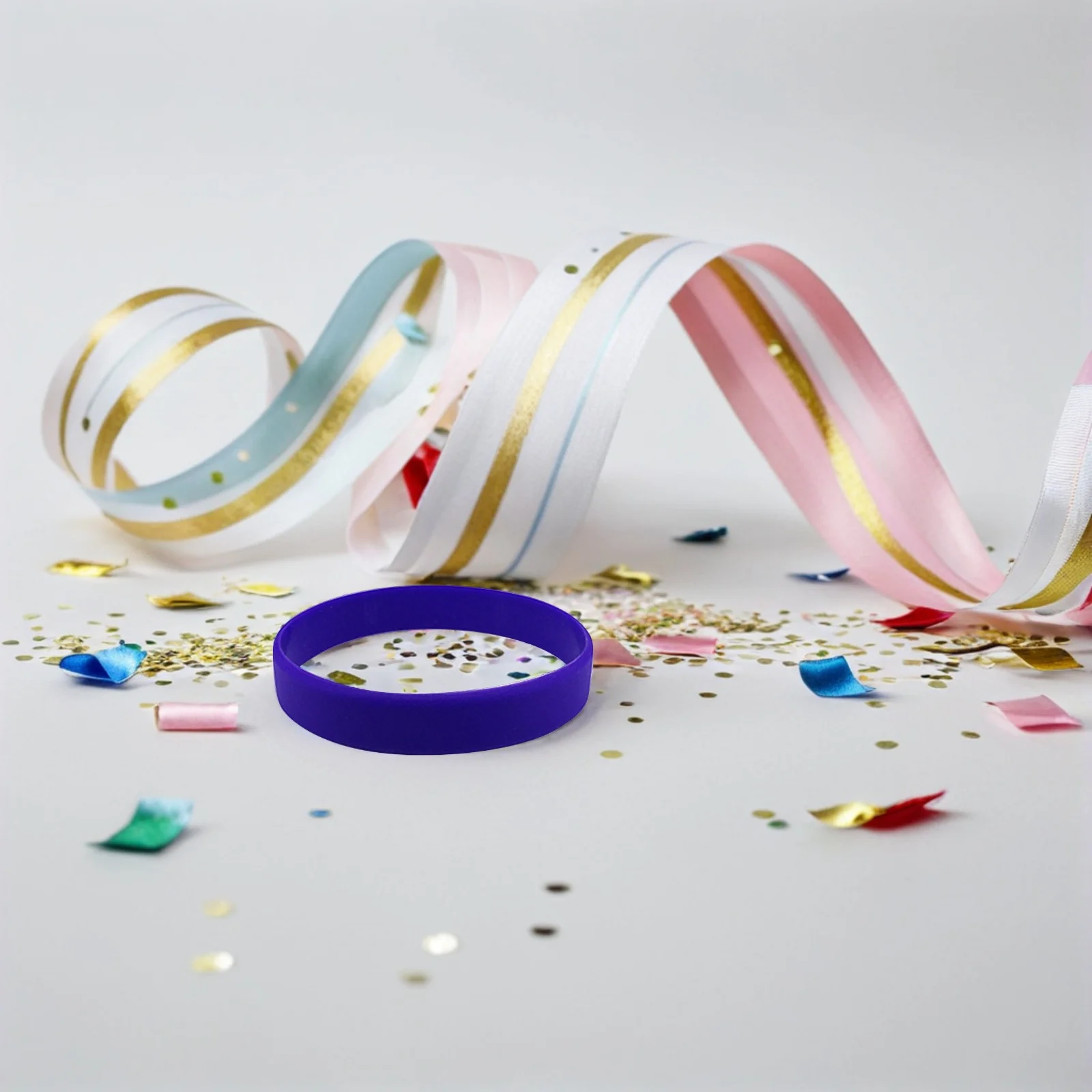 12 قطعة من الأساور المطاطية للحفلات من السيليكون للأطفال ومهرجان أعياد الميلاد وأساور مطاطية للحفلات من السيليكون الفلوريسنت #3