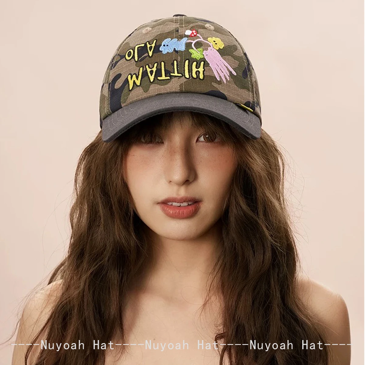 New Unisex American High Quality Letter Puppy Embroidery Baseball Hats Sunshade CAMO Versatile Peaked Caps Street Fashion Ins 3