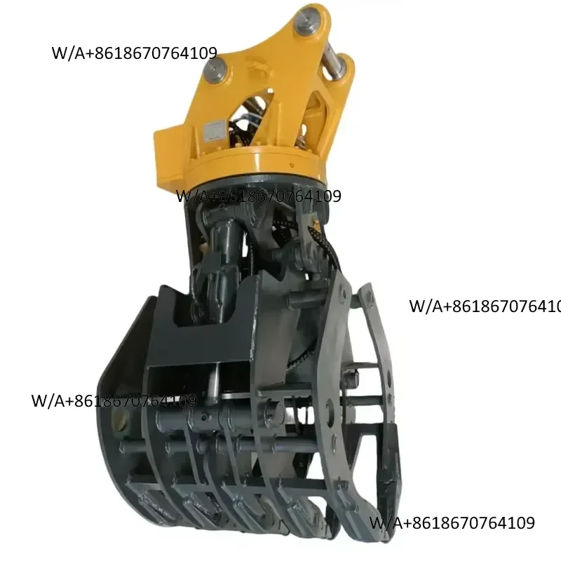Suitable for Hydraulic Excavator Rotating Grapple for Scrap Metal Stone Wood Hay Construction Machinery Attachments