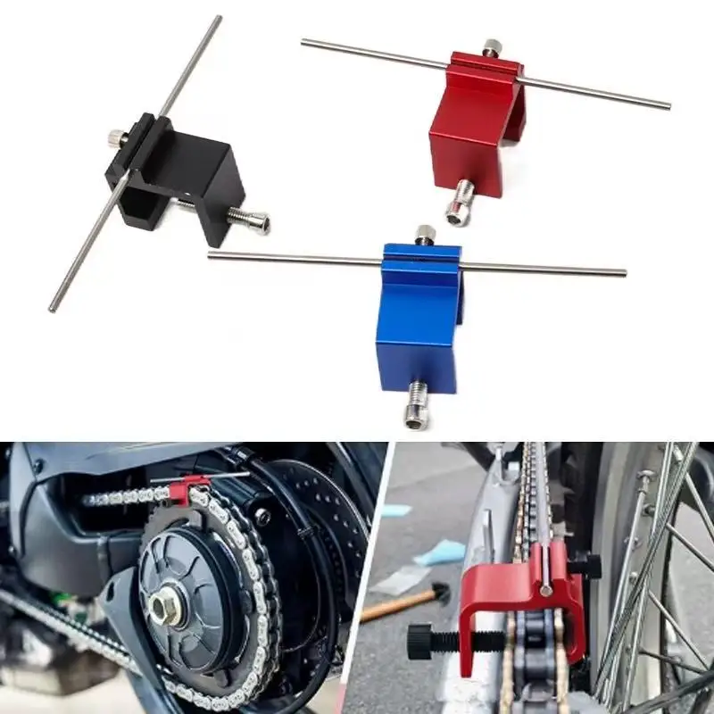 Motorrad-CNC-Kettenspanner-Werkzeug, Kettenwartungskorrektor, geeignet für 50CC-1190CC ENDURO MX ATV ADV Motorräder