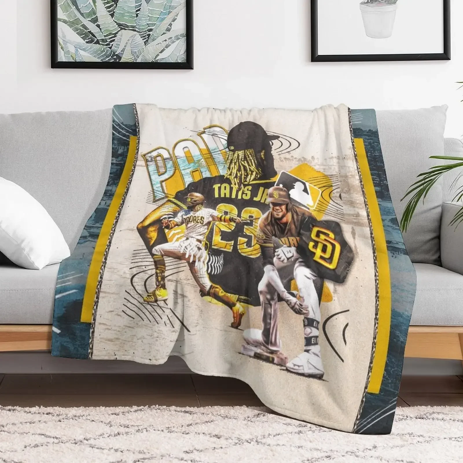 

Fernando Tatis Jr. Throw Blanket For Baby Kid'S Soft Big Blankets Cute Vintage Blankets