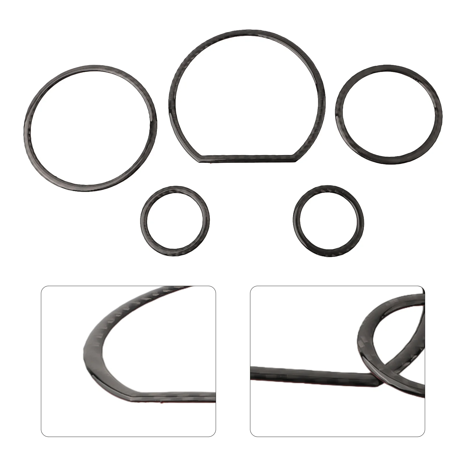 Carbon Fiber Dashboard Trim for Speedometer Housing Fits For Toyota For Tundra 2007 to 2013 and 2008 through 2015